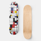 Mondrianesque Skateboard (Voorkant)