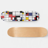 Mondrianesque Skateboard (Horizontaal)
