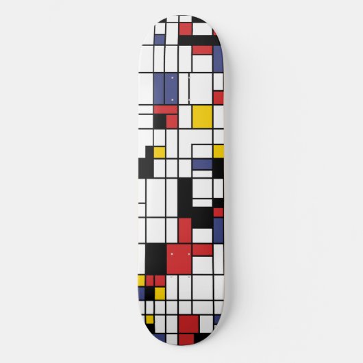 Mondrianesque Skateboard (Voorkant)