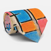 Mondrian's Art Cravate - Bold & Timeless (Roulé)