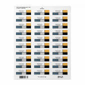 Mondrische inspiratie etiket (Full Sheet)