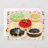 Mondwater-koeken Briefkaart (Voorkant / Achterkant)