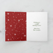 Monegaskisch Monaco Prettig kerstfeest, op maat Feestdagen Kaart (Binnen)