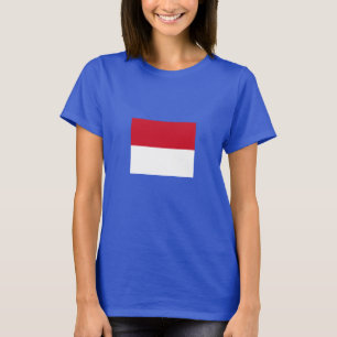 Monegaskische vlag t-shirt