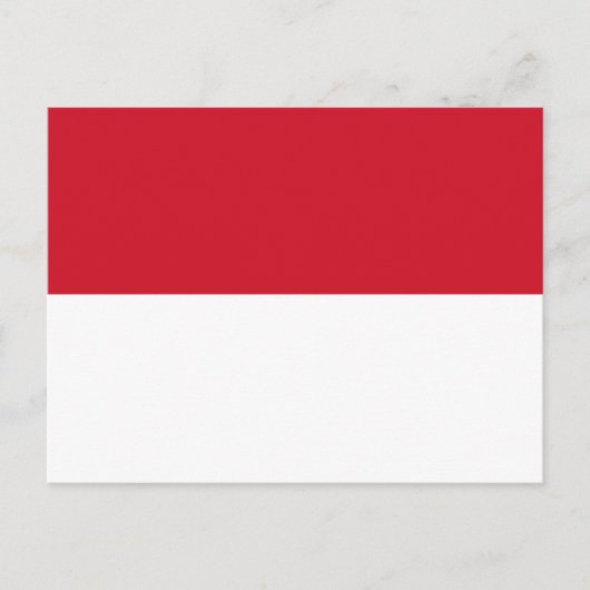 Monegaskische vlag, vlag van Monaco Briefkaart (Voorkant)