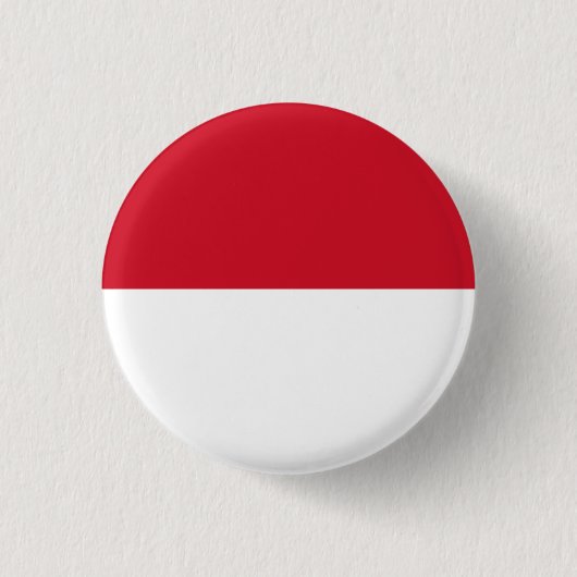 Monegaskische vlag, vlag van Monaco Ronde Button 3,2 Cm (Voorkant)