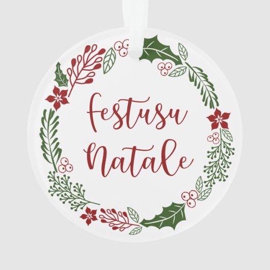 Monégasque Merry Christmas Wreath, Festusu Natale (dos)