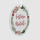 Monégasque Merry Kerstmis, Festusu Natale Ornament (voorkant)