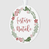 Monégasque Merry Kerstmis, Festusu Natale Ornament (voorkant)