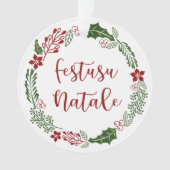 Monégasque Merry Kerstmis, Festusu Natale Ornament (voorkant)