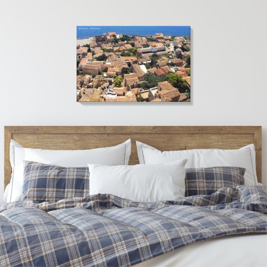 Monemvasia - Peloponnesos Canvas Afdruk (Insitu (Slaapkamer))