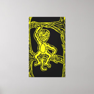 monenhoutbewerking canvas afdruk