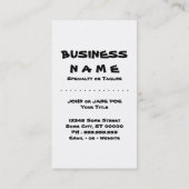 monenhoutbewerking visitekaartje (Achterkant)