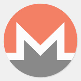 Monero (xmr) ronde sticker