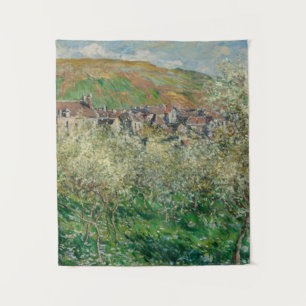  Monet 1879 bloeiende pruimelbomen Wandkleed