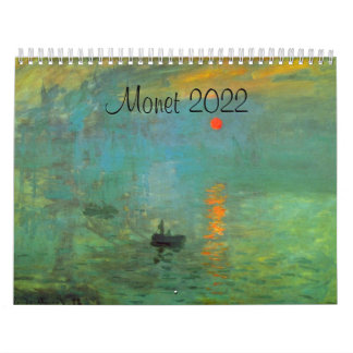 Monet 2022, Frans art Calendar Kalender