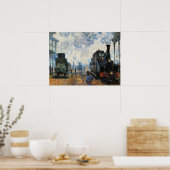Monet - Aankomst van de Normandische trein, Poster (Keuken)