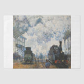 Monet - Aankomst van de Normandische treinontkoppe Tissuepapier (Voorkant)