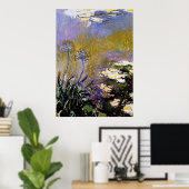 Monet - Agapanthus, fijne kunst, Poster (Thuiskantoor)