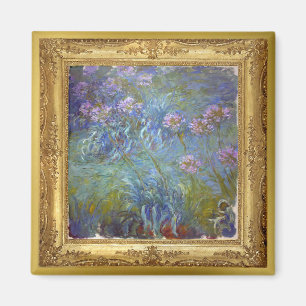 Monet Agapanthus Flowers Masterstuk Magnet Magneet