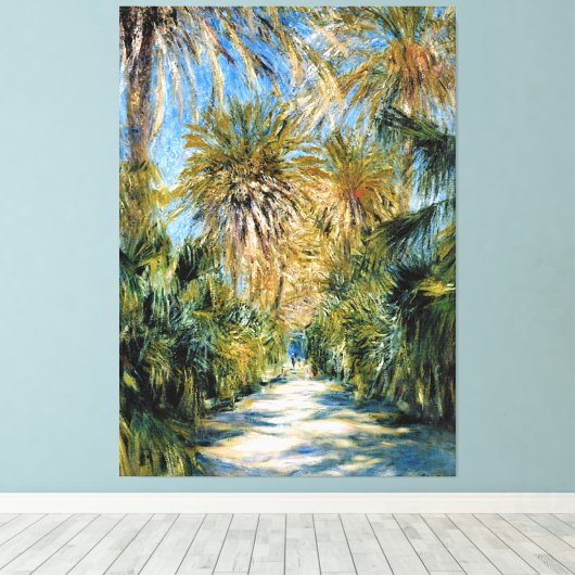 Monet - Algiers, de tuin van Essai Canvas Afdruk (Insitu (Houten vloer))