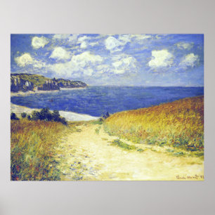 Monet - Alley Near Pourville, beroemd schilderij Poster