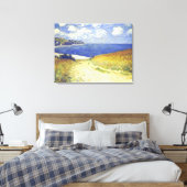 Monet - Alley Near Pourville Canvas Afdruk (Insitu (Slaapkamer))