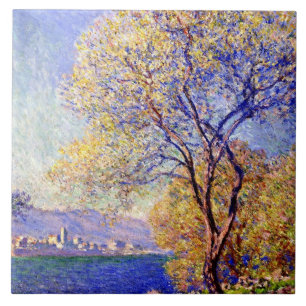 Monet - Antibes gezien vanuit de Salis-tuinen,  Tegeltje