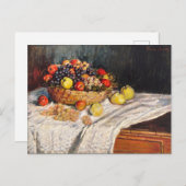 Monet - Appels en druiven, Briefkaart (Voorkant / Achterkant)