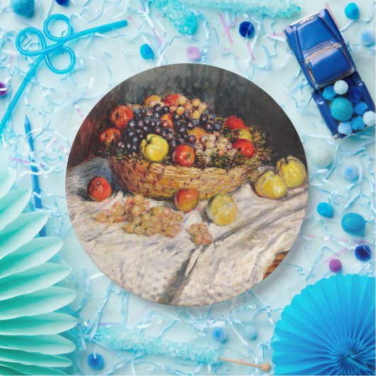 Monet - Appels en Druiven, Papieren Bordje (Feest)