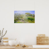 Monet - Apple Trees in Bloom 1873 Poster (Keuken)
