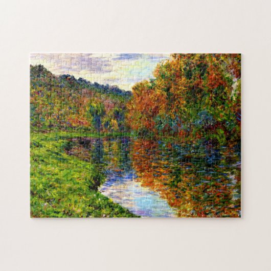 Monet - Arm of the Jeufosse, herfst, Legpuzzel (Horizontaal)