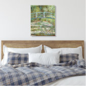 Monet Art Bridge over een Pond van Watergelingen Canvas Afdruk (Insitu (Slaapkamer))
