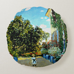 Monet - Artiestenhuis in Argenteuil Rond Kussen