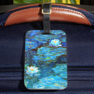 Monet - Bagagelabel met waterlijm (blauw)