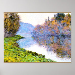 Monet - Banken van de Seine bij Jenfosse Poster