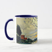 Monet - Bateau à voile au Petit-Gennevilliers Mug (Gauche)