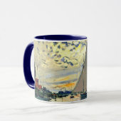 Monet - Bateau à voile au Petit-Gennevilliers Mug (Devant gauche)