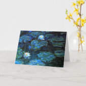 Monet - Blauwe waterlimieten Kaart (Gele Bloem)