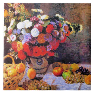 Monet - Bloemen en Fruit Tegeltje