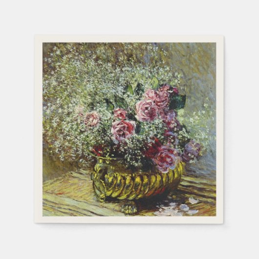Monet - Bloemen in een pot Servet (Voorkant)