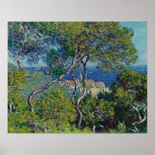 Monet Bordighera Italy Landscape Painting Poster (Voorkant)