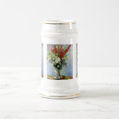 MONET Bouquet van Gladiolas 18oz Beer Stein Mok (Center)