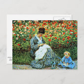 Monet - Camille Monet en Child Briefkaart (Voorkant / Achterkant)