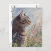 Monet Cat  Briefkaart (Voorkant / Achterkant)