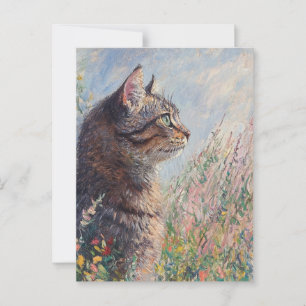 Monet Cat Briefkaart