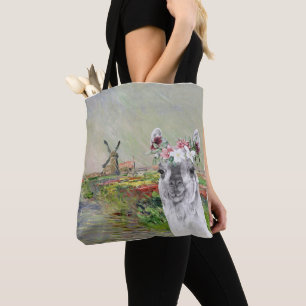 Monet Champ Tulipes en Fancy Llama Draagtas