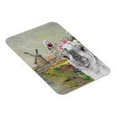 Monet Champ Tulipes en Fancy Llama Magneet (Rechterzijde)