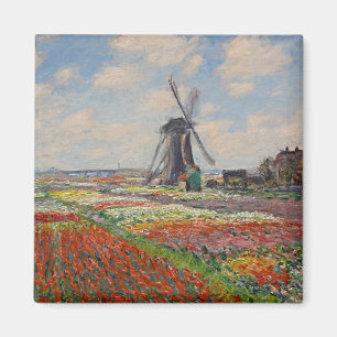 Monet - Champs de Tulipes en Hollande Magneet