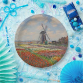 Monet - Champs de Tulipes en Hollande Papieren Bordje (Feest)